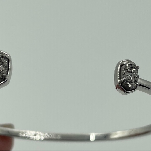 Kendra Scott-Emilie Cuff Silver Drusy Bracelet NWOT - Picture 3 of 3